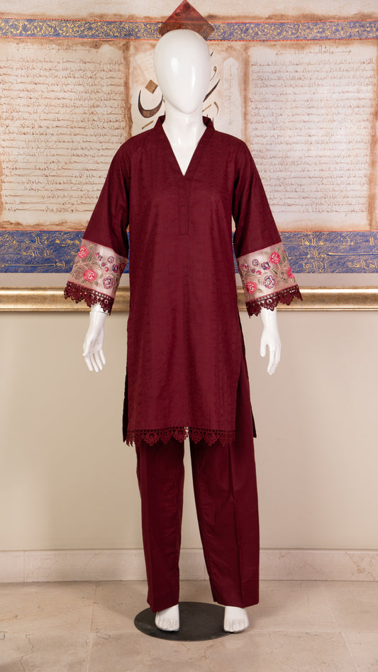 Embroidered Lawn Suit