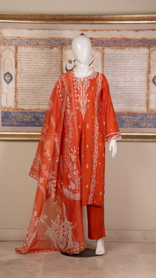 Embroidered Lawn Suit