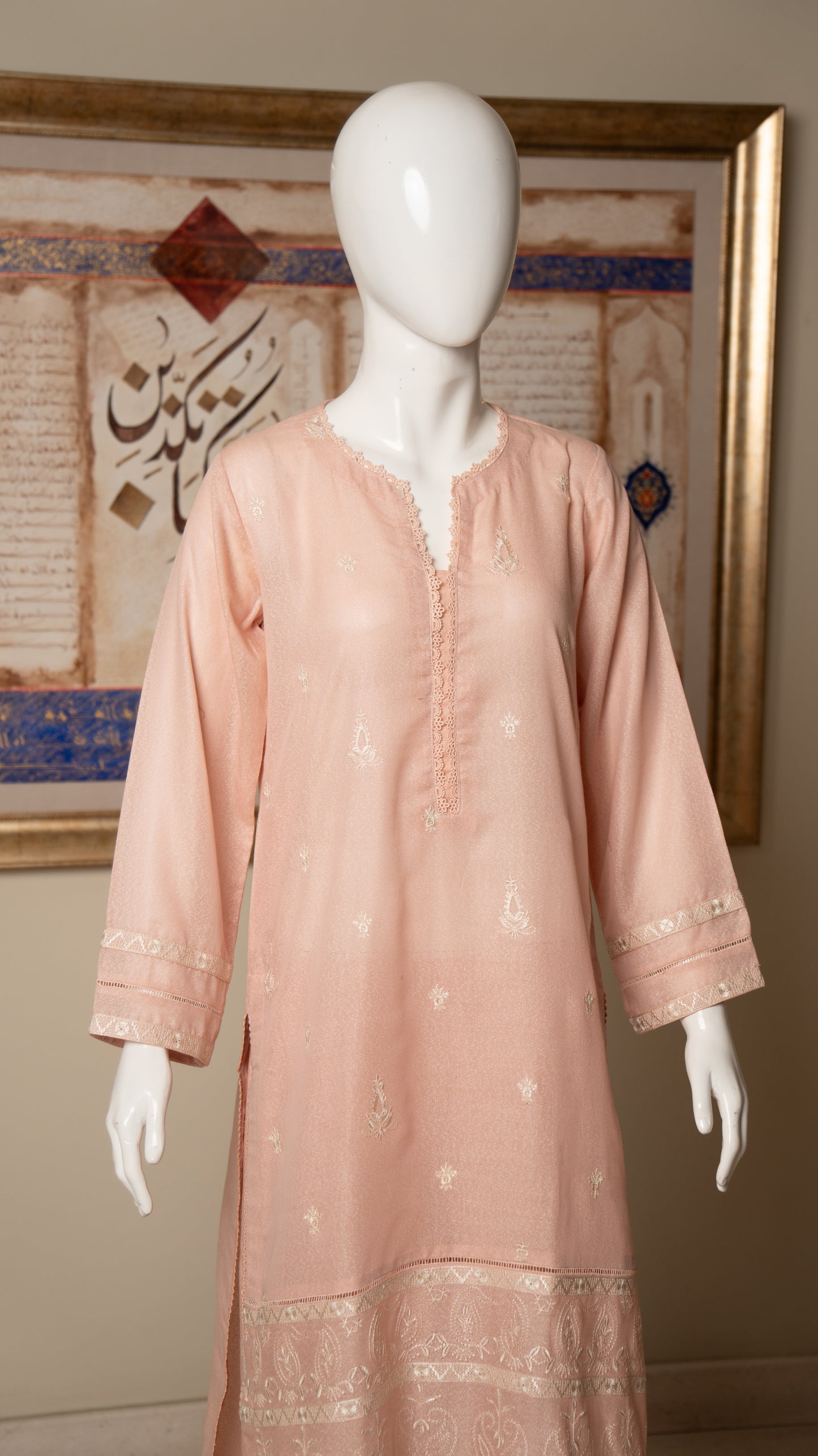 Embroidered Karandi Lawn Suit