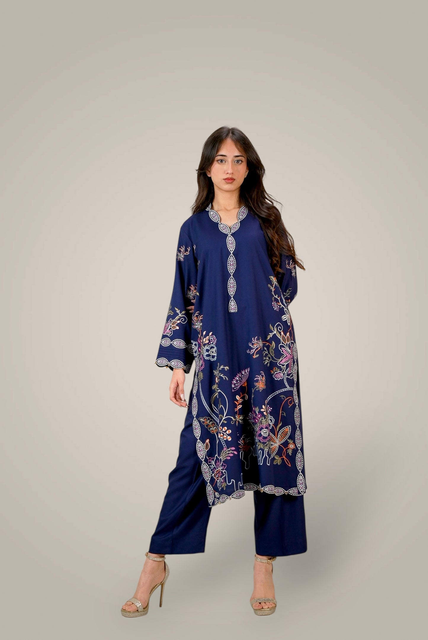 Embroidered Khaddar