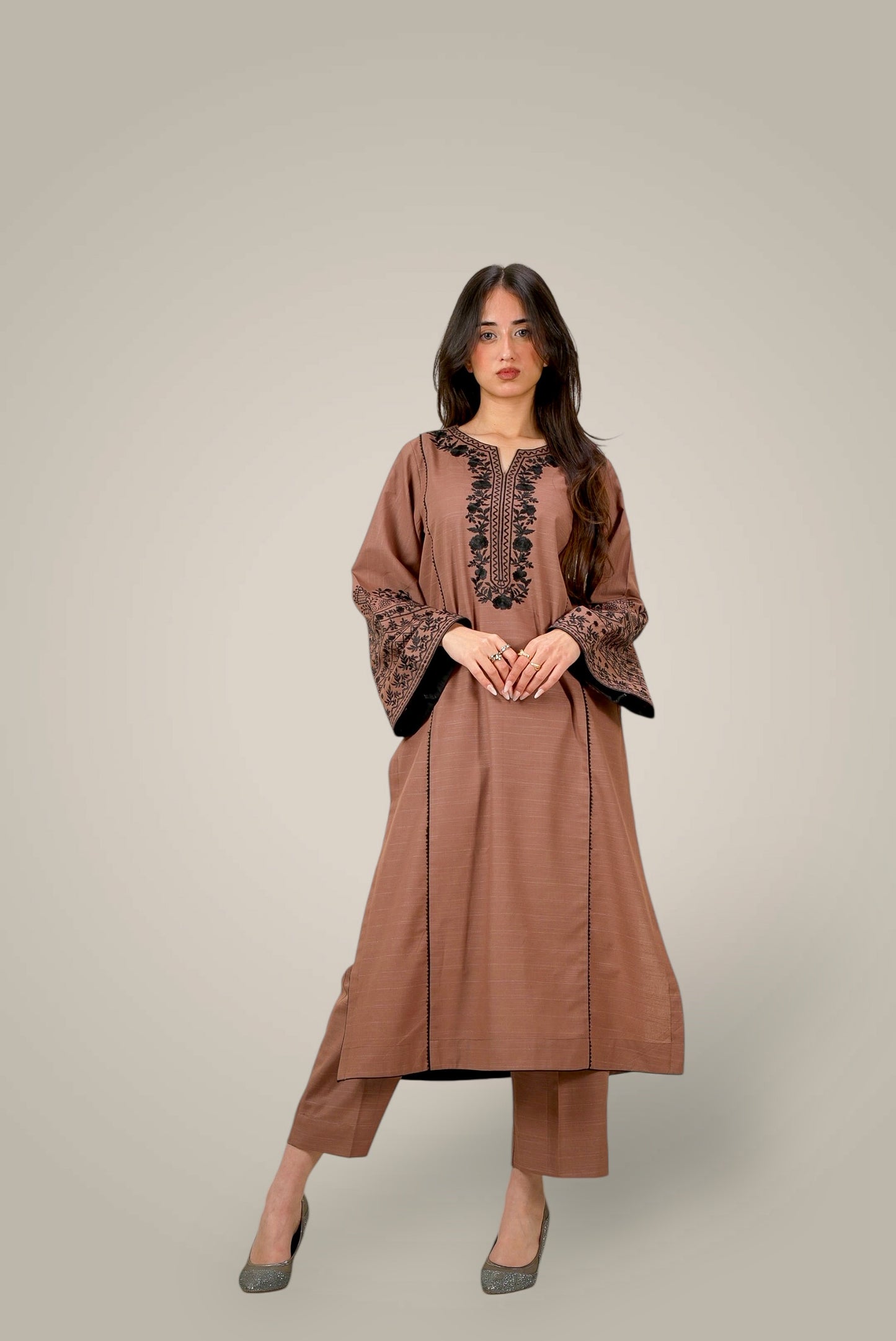Embroidered Khaddar