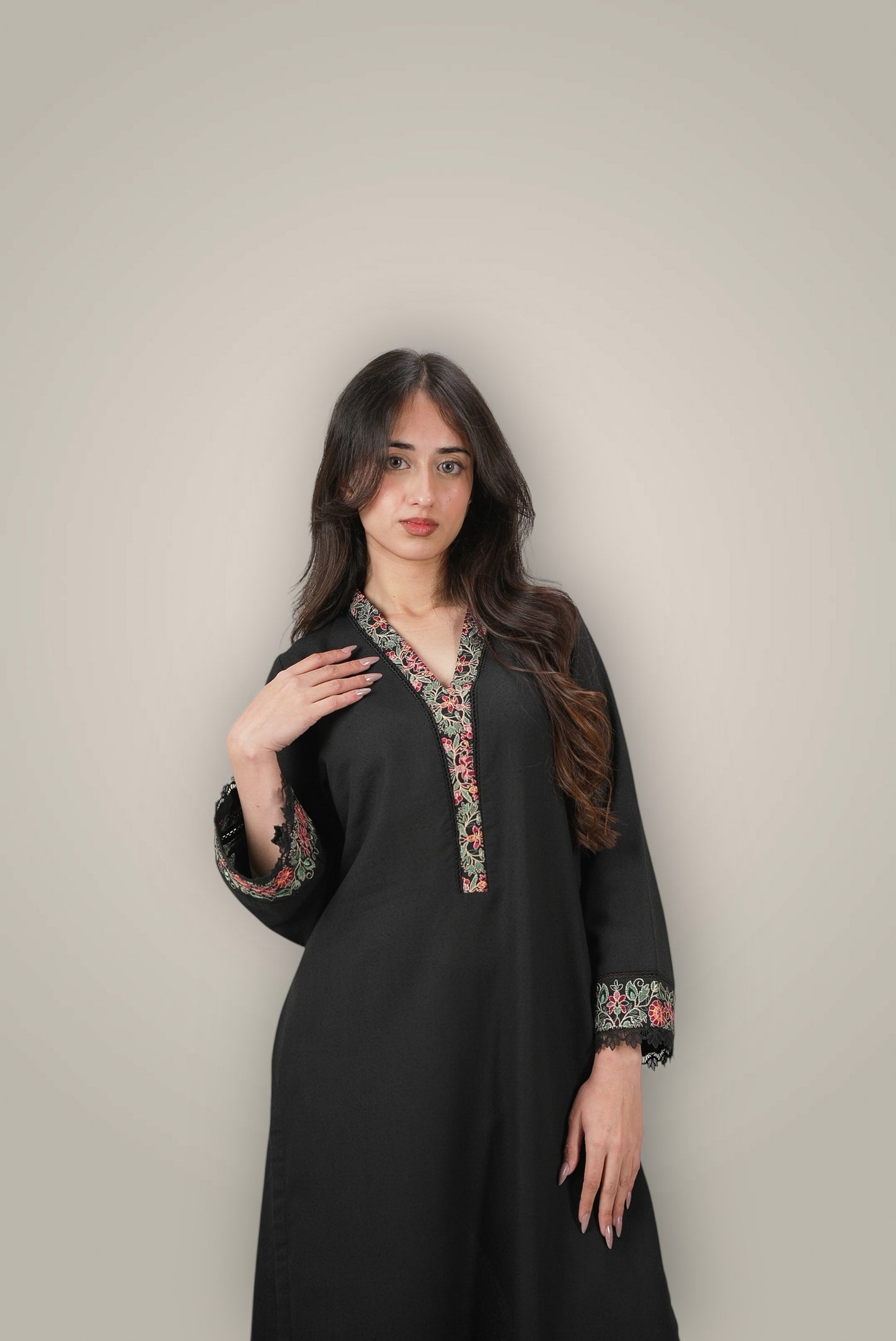 3 Piece Embroidered Karandi
