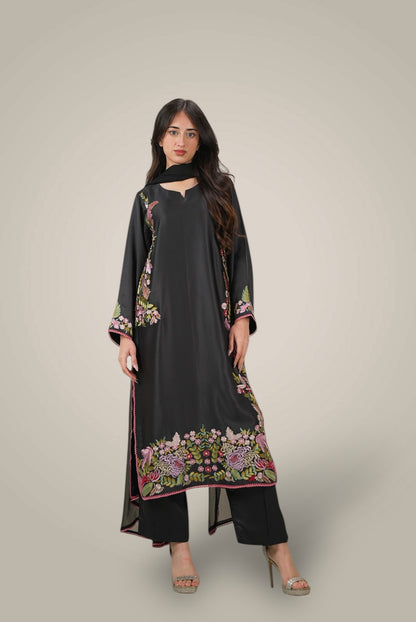 3 Piece Embroidered Karandi